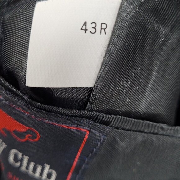 Trophy Club Navy 2 Gold Button Single Vented Notch Blazer Sport Coat 43R - Picture 4 of 15